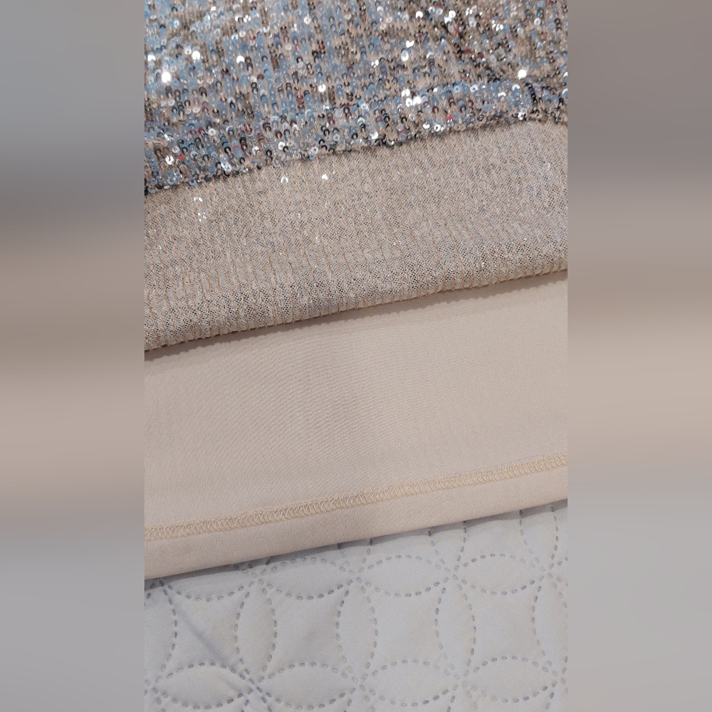 Cable & Gauge Silver Sequin Halter Dress - Picture 8 of 8